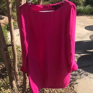 pink dress with buttons in the back women